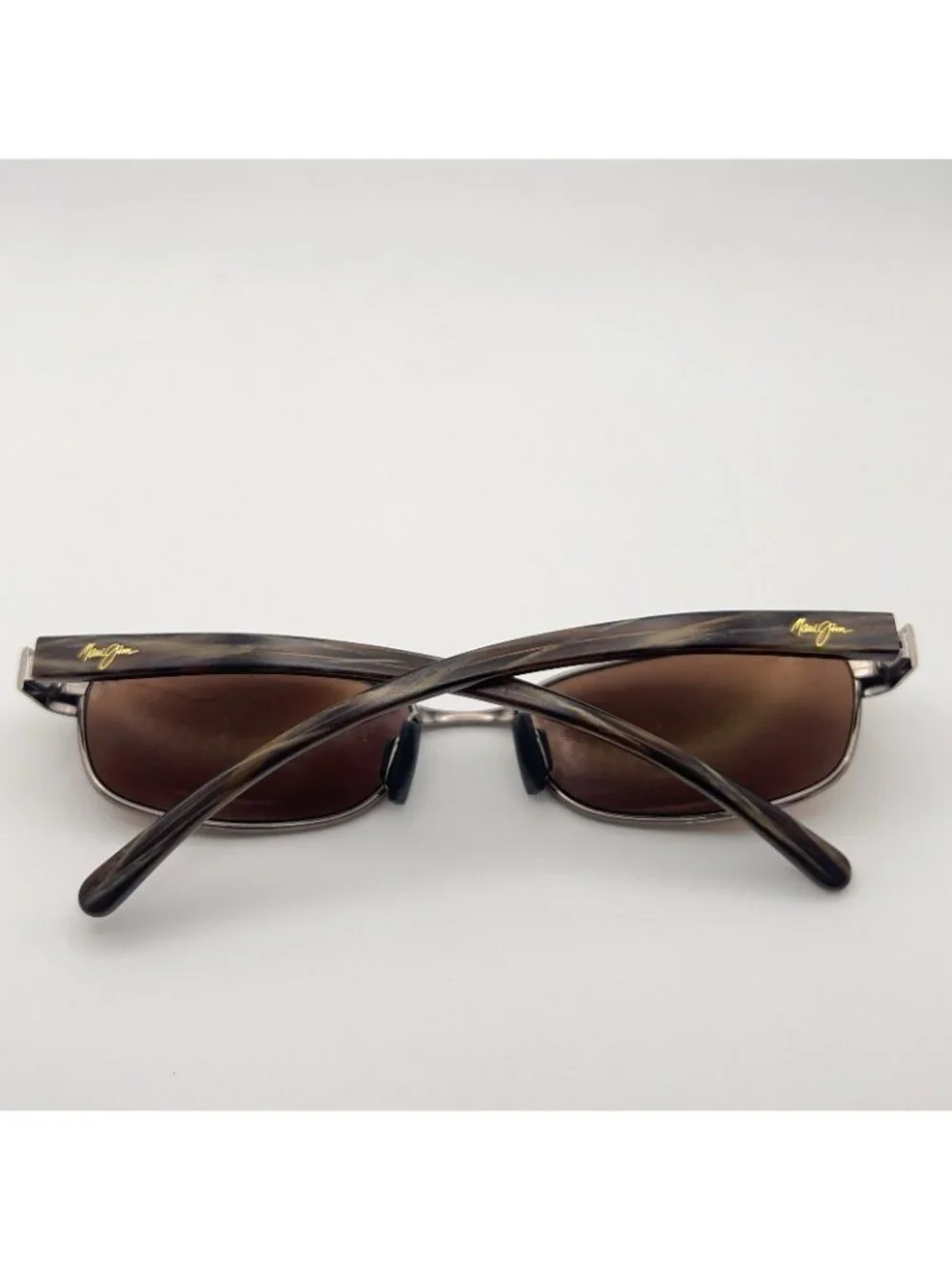Maui Jim MJ-101-25 Sunglass Frames Brown Lenses Brown Marble 55-17-135 Case